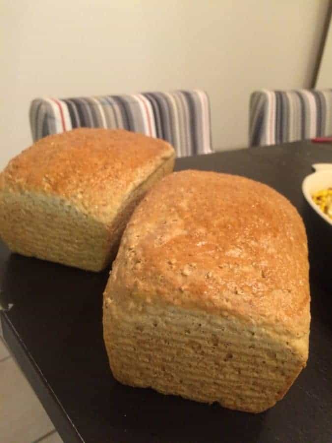 Homemade Irish Oatmeal Bread made with brown sugar, steel cut oatmeal, and whole wheat flour.  This bread is delicious with Irish butter and raw honey!