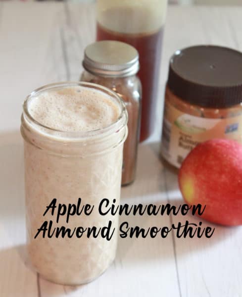 Make this Apple Cinnamon Almond Smoothie recipe as a snack or a quick breakfast. Apples are blended together with frozen bananas for a creamy smoothie.