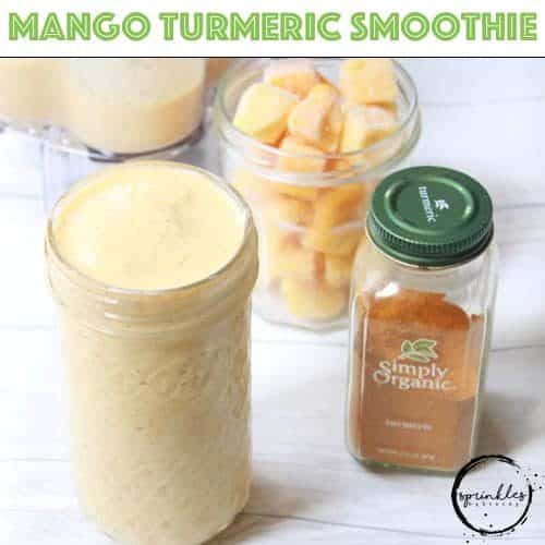 This Mango Tumeric Smoothie recipe is prepared with almond milk, Greek yogurt, frozen mango, honey, and tumeric perfect for summer or anytime.