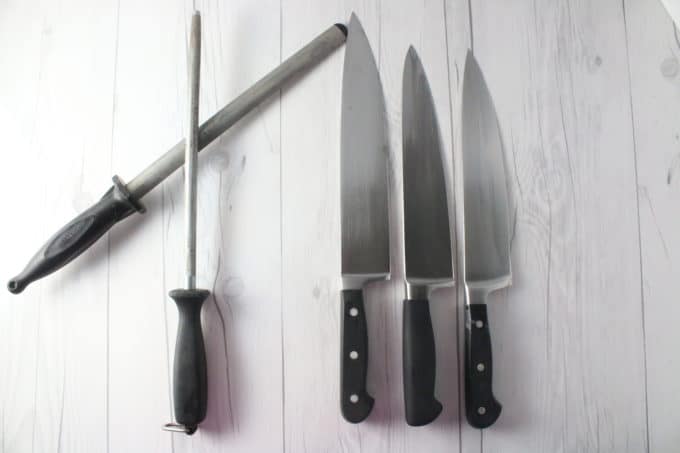 Knives are some of my favorite things to buy! After my first job at the smoothie place, when I was 14, I was hired as an apprentice at 15 