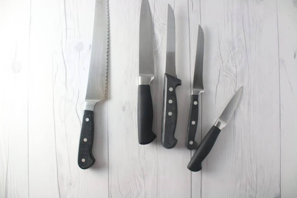 Knives are some of my favorite things to buy! After my first job at the smoothie place, when I was 14, I was hired as an apprentice at 15 