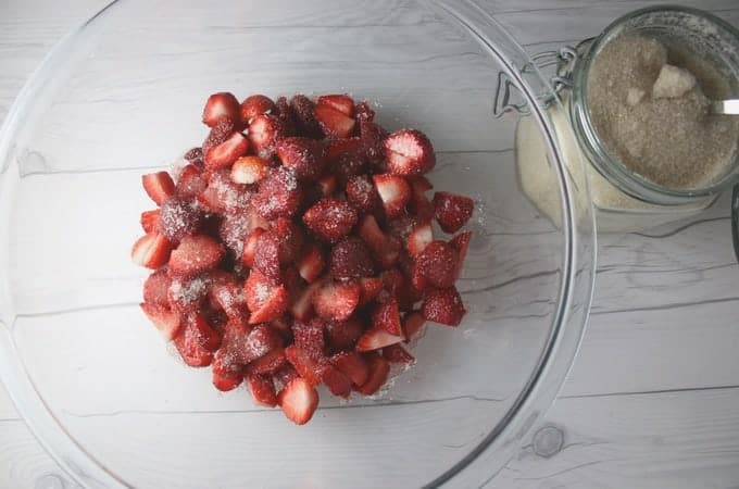 This strawberry shortcake recipe tastes just like Grandma made it, but with some updates with sprinkling sugar, vanilla beans, and fresh strawberries. 