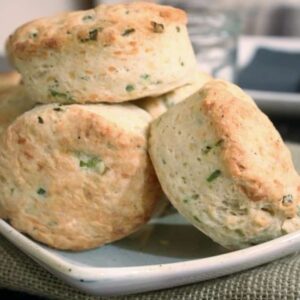 These Asiago, Black Pepper, & Scallion biscuits are full of creamy, sweet, and earthy flavor perfect for your next dinner, gathering, or anytime!