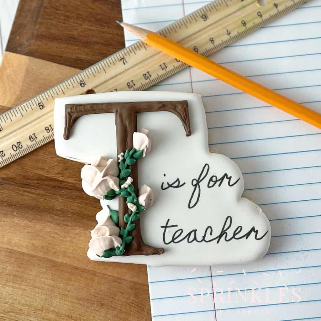 T is for Teacher Plaque